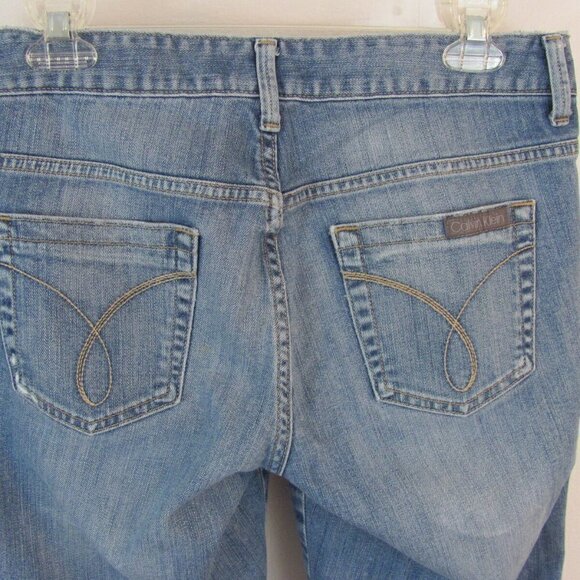 Calvin Klein Jeans Women's Size 8 (31 x 29) Ultimate Boot Cut Light Wash Stretch - Picture 4 of 12